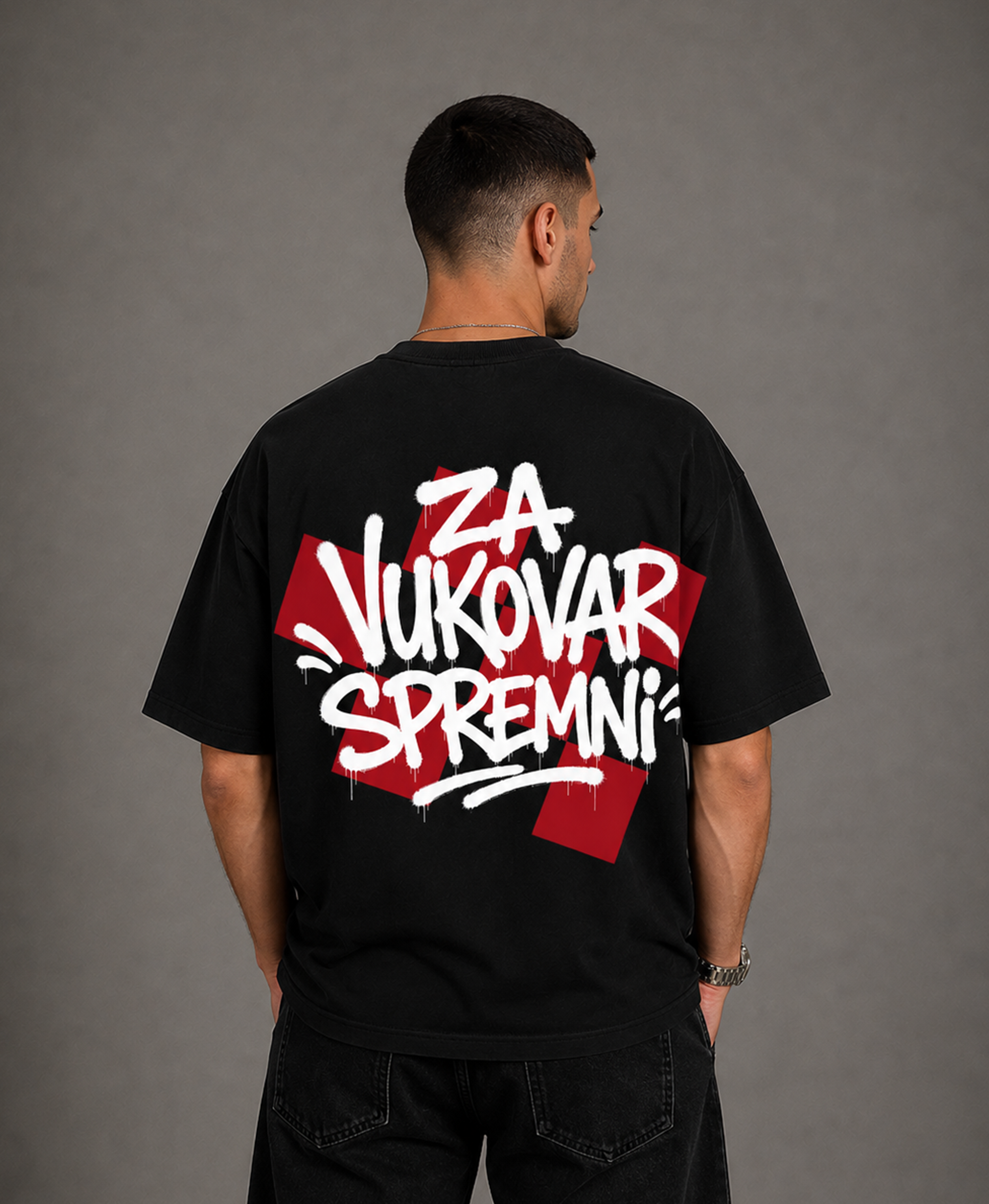 grafit ZA VUKOVAR SPREMNI majica